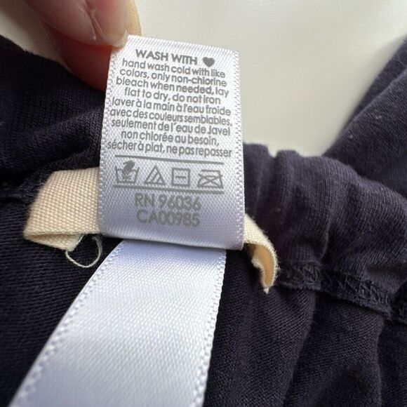 Eberjey Heather Cropped Pant Blue Deep Sea Size Small - Picture 7 of 12